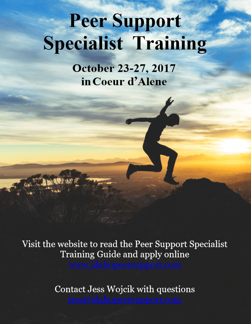 Peer Specialist Training Flyer CDA